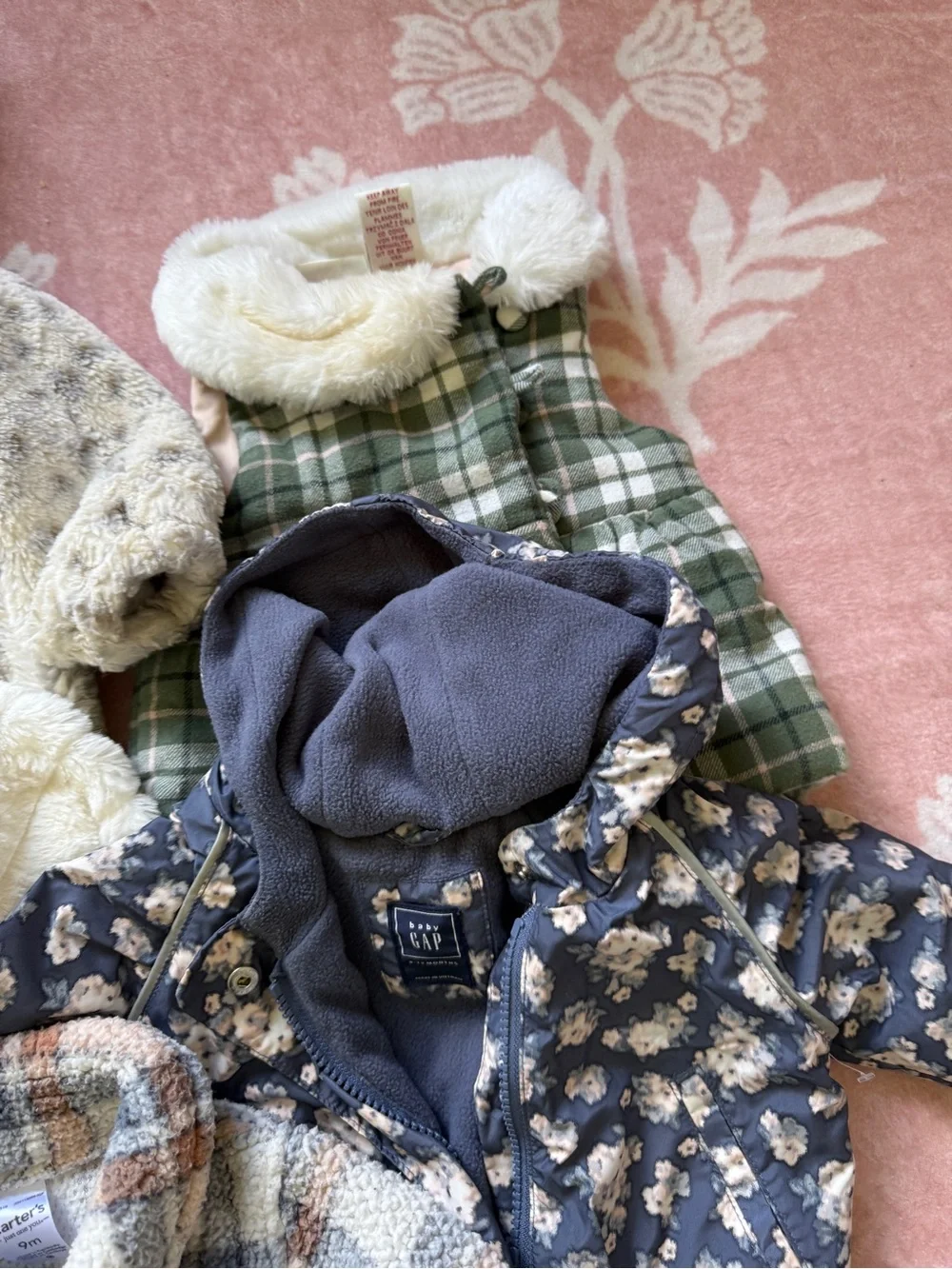 Baby Girl 6-12 months coats and jackets bundle